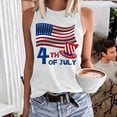 thumbnail image 2 of Tittly Patriotic Shirts for Women Shirts for Women Usa Flag Tee Tops Loose Tank Tops for Women Fourth Of July Shirts for Women White S, 2 of 4