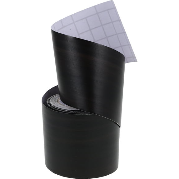 SOPOTUTU Durable Black PVC Skirting Board Peel and Stick Self Adhesive Molding Trim for Walls
