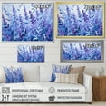 thumbnail image 4 of Designart "Serenity of Lavender II" Floral Framed Wall Art - Traditional Purple Herbs Living Room Framed Canvas Art, 4 of 6