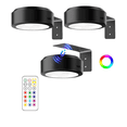 thumbnail image 1 of Picture Lights for Wall, Rechargeable Battery Magnetic Poster Lights with 3 Color Temps & 12 RGB, Remote Dimmable Timer, 1 of 8
