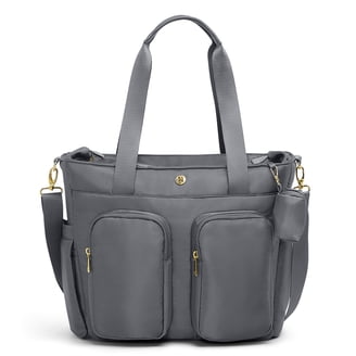 ともちゃん　ぺージ Jessica Simpson Multi-Pocket Diaper Bag Tote, Large Black Diamond