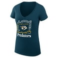thumbnail image 2 of Women's G-III 4Her by Carl Banks Navy Nashville Predators Super-Slim Fit Lightweight Collage Team Graphic T-Shirt, 2 of 3