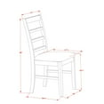 thumbnail image 3 of East West Furniture Parfait 38" Fabric Dining Chairs in Cappuccino (Set of 2), 3 of 3