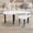 White+Black, variant on Contemporary Rotatable Cocktail Table with Solid Rubber Wood Legs – 360° Rotating Coffee Table for Living Room, Bedroom & Dining Room, Black
