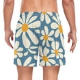 thumbnail image 2 of FORMRS Mens Swim Trunks Mesh Liner Quick Dry Casual Beach Board Shorts with Pockets, Sizes S-2XL, Whimsy Daisy Pattern, 2 of 9
