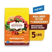 Rachael Ray Nutrish Super Medleys Superfoods & Beef Recipe Natural Food for Adult Dog, 5 lb