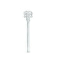 thumbnail image 3 of Rosec Jewels Lab Grown Diamond Engagement Ring with Side Stones - 5 mm - Half Carat - EF-VS Grade, 925 Sterling Silver, US 4.00, 3 of 8