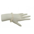 thumbnail image 6 of 18K Gold 7.5-8.0mm Hanadama Japanese Akoya Saltwater White Cultured Pearl Bracelet, 6 of 8