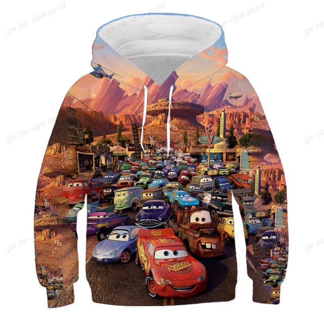Sudadera con capucha de primavera y otoño para niños de Disney, abrigo de bebé, ropa de animación de moda, coche de dibujos animados Mcqueen160 heqiyong CONDUJO