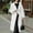 White, variant on Women's Coats Shawl Collar Button Down Maxi Wool Coats Long Shawl Scarf Jackets Woolen Blend Trench Coat with Pockets
