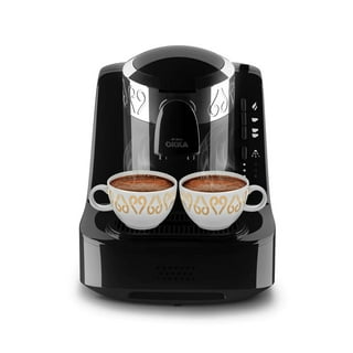 DigMonster - Turkish Coffee Maker | Automatic Turkish/Greek Coffee Machine  | 1-4-Cup Turkish Coffee Pot | Low-Watt Coffee Maker with Overflow