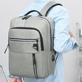 thumbnail image 2 of Hvmvliv Backpack with USB Charging Port Laptop Backpack Large-Capacity Sackpack for Man Women Outdoor Business Knapsack Storage 15.6 Inch Laptop Gray, 2 of 7