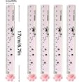 thumbnail image 3 of 5 Pieces Cute Cat Paw Straight Rulers, 6 Inch Plastic Measuring Tool Stationery Transparent Ruler Small Straight Rulers with Centimeters for School Of, 3 of 5