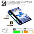 thumbnail image 3 of Allytech Case Fit for iPad Mini 5 2019(5th Gen 7.9 inch), iPad Mini 4/Mini 3/Mini 2/Mini 1st Gen Cover, Multi-Angle Viewing Stand [Auto Sleep/Wake] Shockporoof Folio Cover for iPad Mini,Blue Butterfly, 3 of 8