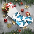 thumbnail image 6 of Coolnut 2 PSC Christmas Stockings Blue Butterflies, 17.7" Xmas Fireplace Santa Socks Christmas Tree Hanging Stockings Decoration for Christmas Holiday Xmas Gift, 6 of 6