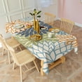 thumbnail image 3 of Rectangle Waterproof Floral Art Modern Classic Tablecloth Reusable Washable Weight Fabric Table Covers for Restaurant,Picnic,Indoor and Outdoor Dining 60 Inch X 102 Inch, 3 of 6
