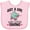 AD-Pink, variant on Inktastic Just a Girl Who Loves Skating Girls Baby Bib