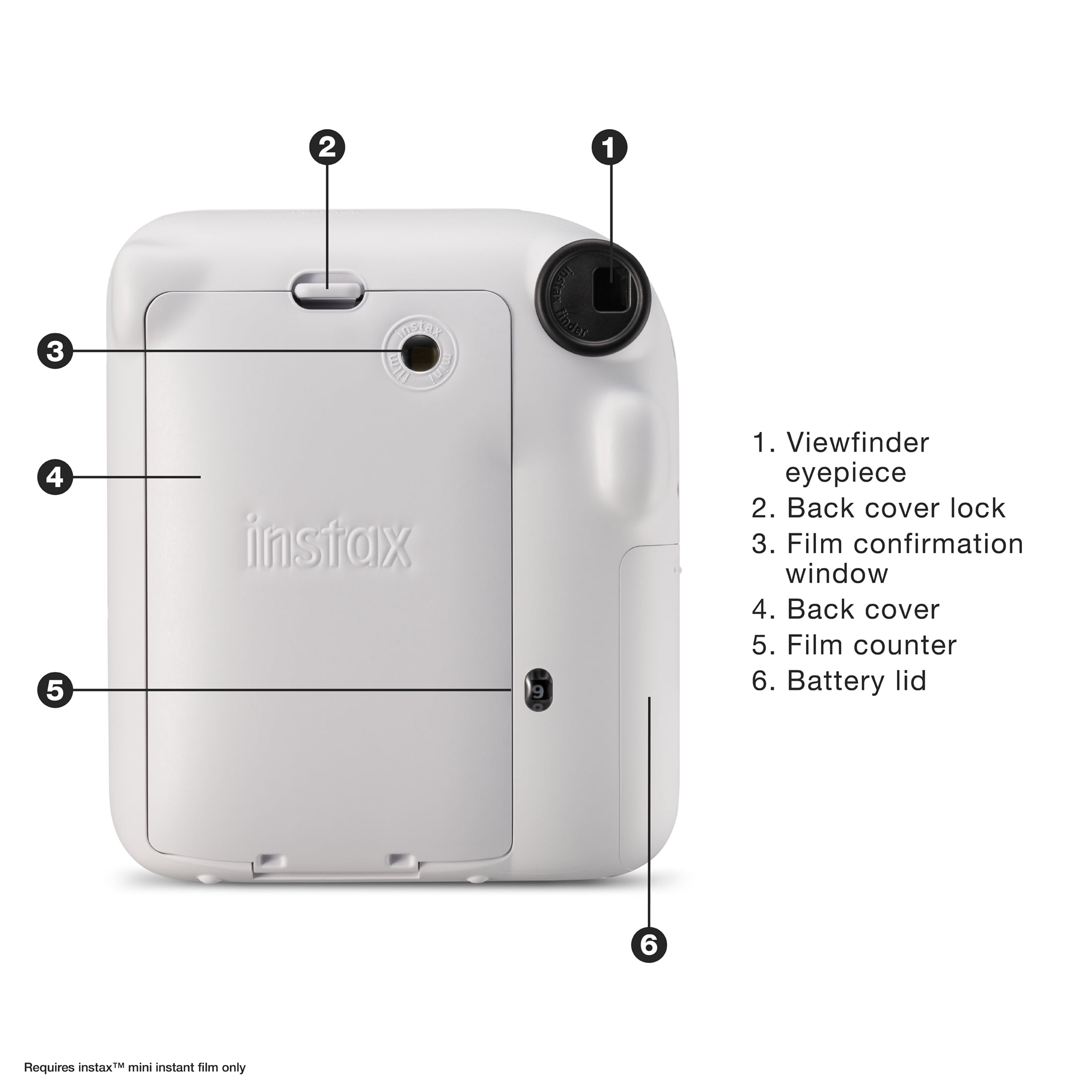 FUJIFILM INSTAX MINI 12 Instant Film Camera | Clay White