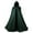 Green, variant on COOLIK Medieval Hooded Cloak Renaissance Cape with Ruffled Shawl Collar Halloween Medieval Costume for Women Men Halloween Cosplay, Red