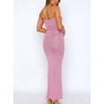 thumbnail image 3 of Liacowi Women Strapless Bodycon Dress Summer Solid Color Backless Party Dress for Cocktail Beach Streetwear Aesthetic Clothes, 3 of 6