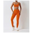 thumbnail image 3 of Conjuntos de entrenamiento for mujeres 2 piezas de talle alto sin costuras con sujetador deportivo acolchado conjuntos de ropa de gimnasio, 3 of 7