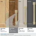 thumbnail image 4 of Amerock Lintel 3-3/4 inch (96mm) Center-to-Center Golden Champagne Cabinet Pull, 4 of 7