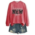 thumbnail image 3 of Arlun Happy New Year Sweatshirts for Women Funny Letter Printed Long Sleeve Casual Sweatshirt Soft Comfy Loose Fit Crewneck Party Holiday Pullover Tops 2026 Fashion Outfits Red XL, 3 of 3