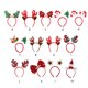 thumbnail image 2 of 12 Uds. De diademas navideñas para mujer y niña, hebilla clásica para el pelo de Reno y Papá Noel, diadema para niños y adultos, accesorios Accesorio para el cabello Cornamentas rojas de Navidad sweethay AP013012-17, 2 of 6