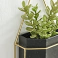 thumbnail image 6 of Danya B. Modern Geometric Black and Gold Metal Wall Planters - Set of 3, 6 of 12