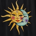 thumbnail image 4 of Wxolcjlv Womens T-Shirt Sun Moon Print Tee Short Sleeve O-Neck Loose Casual Graphic Tops,Black,L, 4 of 6