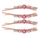 thumbnail image 1 of BESTYASH 2 Pares De Clips Para El Con Artificiales Y En Metal Rosa Para Mujer, 1 of 7