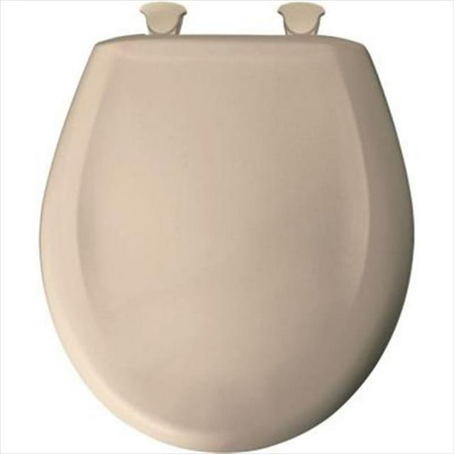 Church Seat 200SLOWT 078 Round Closed Front Toilet Seat in Beige