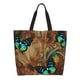 thumbnail image 1 of Easygdp Vintage Butterfly Green Bolsas Tote para Mujer, Bolsos de Hombro para Viaje, Bolsos de Mano de Gran Capacidad para Compras y Trabajo, 1 of 8