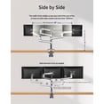 thumbnail image 3 of Soporte triple para monitor Ergounion E666 para 3 pantallas de hasta 40 pulgadas, 3 of 6