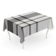 thumbnail image 1 of LADDKE Tan Plaid Printing Pattern Check Patten in Palette of Black Beige and White Traditional Tablecloth Table Desk Cover Home Party Decor 60x84 inch, 1 of 1