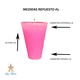 thumbnail image 2 of Veladora Repuesto #3 Colores C/10 (Rosa), 2 of 3