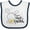 White and Navy, variant on Inktastic My 1st Easter with Cute Bunny and Carrot Boys or Girls Baby Bib