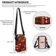 thumbnail image 6 of XYZCANDO Christmas Tree Small Crossbody Cellphone Bags for Women Mini Messenger Phone Handbag Shoulder Purse Portable Money Case with Strap Lightweight for Running Yoga Hiking, 6 of 7