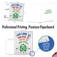 thumbnail image 3 of 1 Large Funny Birthday Greeting Card (8.5 x 11 Inch) - Age Equation Milestones 50 J7195MBG-US, 3 of 6
