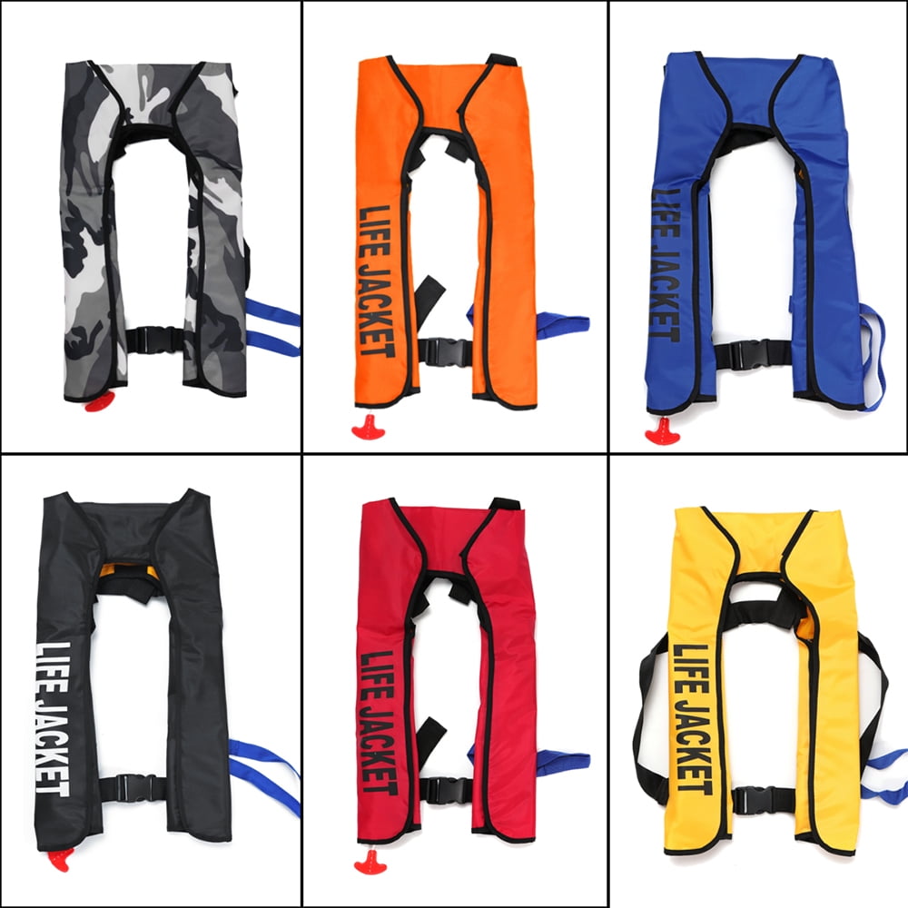 Life Jacket Manual Inflatable Life Vest Adult Sailing Aid Water Boating Survival 
