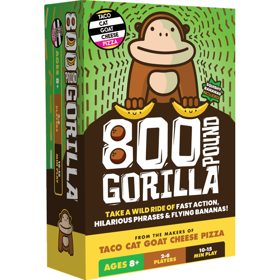 800 Pound Gorilla Card Game - Fun Family Game for Ages 8 , 2-6 Players, 15 min