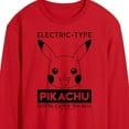 thumbnail image 2 of Pokémon - Pikachu Electric Type - Men's Long Sleeve T-Shirt, 2 of 4