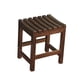thumbnail image 4 of Banco de ducha, taburete de ducha, reposapiés, silla de baño impermeable, taburete de baño, asiento esquinero para bañera, afeitado de piernas Marrón oscuro, 4 of 9