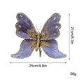 thumbnail image 2 of Summercome Christmas Tree Butterfly Ornaments with Clip, Xmas Pendant DIY Wreath Ceiling Wall Decoration for 2025 New Year Gifts, Holiday Glittering Butterfly Christmas Tree Hanging Ornament, Blue, 2 of 7