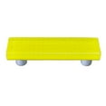 thumbnail image 1 of Hot Knobs HK1204-PA Bubbles Sunflower Yellow Rectangle Glass Cabinet Pull - Aluminum Post, 1 of 1