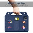 thumbnail image 6 of Dteck for Onn 10.1 Tablet Case (2024) Model#100135925, Child-Proof Handle Grip Holder EVA Shockproof Kids Case Cover with Kickstand for Walmart Onn Tablet Case 10.1 inch (Gen 4),Navy Blue, 6 of 7
