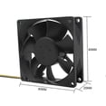 thumbnail image 5 of 24V 80mm 8cm Cooling Fan 80X80X25 mm 8025 PC Computer Case Fan DIY Router GPU CPU Cooling Fan, 5 of 5