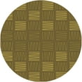 thumbnail image 1 of Ahgly Company Machine Washable Indoor Square Transitional Dark Bronze Brown Area Rugs, 3' Square, 1 of 7