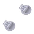 thumbnail image 4 of Wosthever Gancho adhesivo sin costuras de tres ramas Gran capacidad de carga Ganchos de barra Soporte para llaves de baño Bastidores de Gris 2piezas, 4 of 6