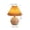 Yellow, variant on USB Table Lamp with Adjustable Brightness, Warm Light Pleated Shade Bedside Night Light, Rattan Style Woven Desk Lamp for Bedroom Living Room Decor, Energy Efficient LED Ambient Lighting